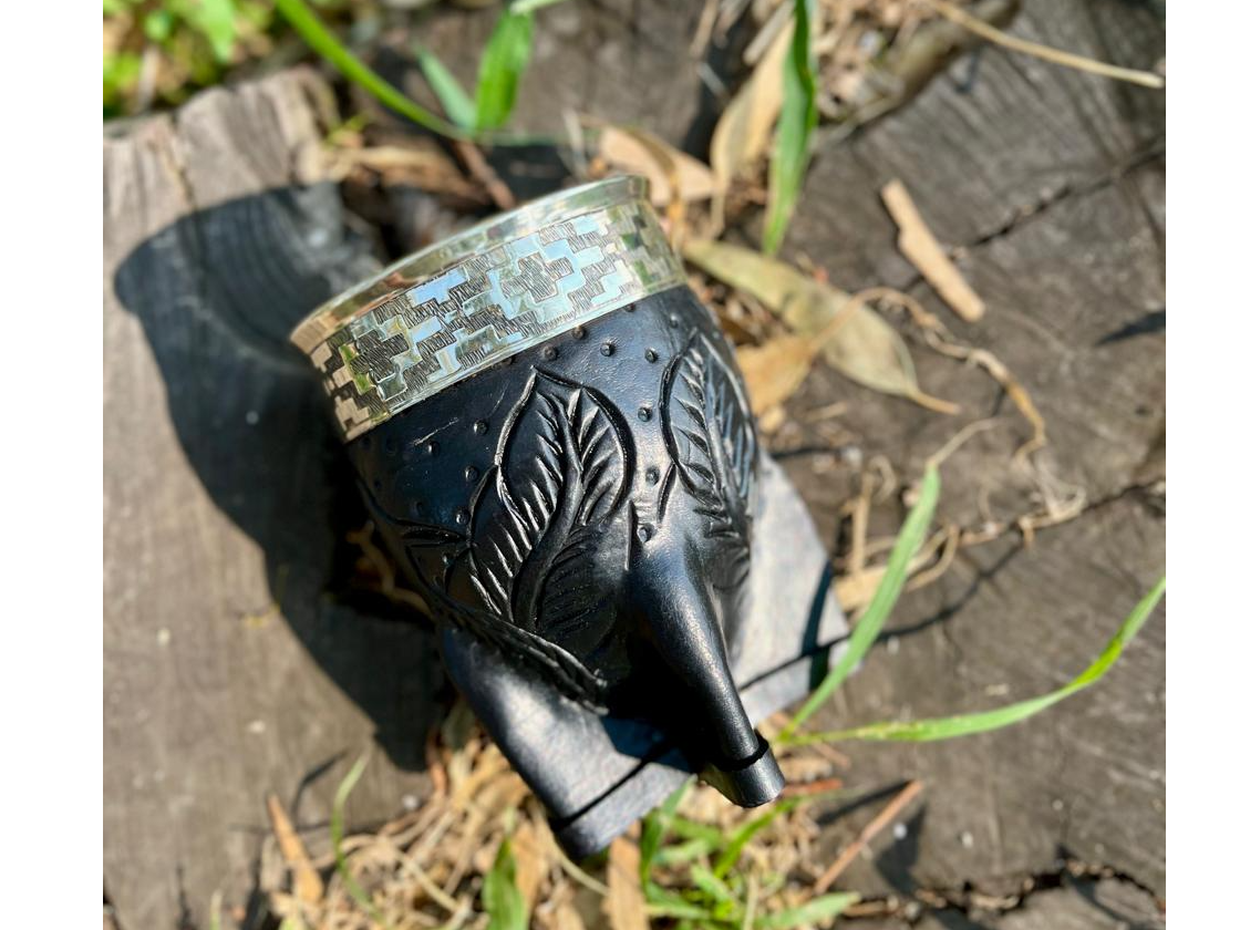 Mate Imperial cuero repujado