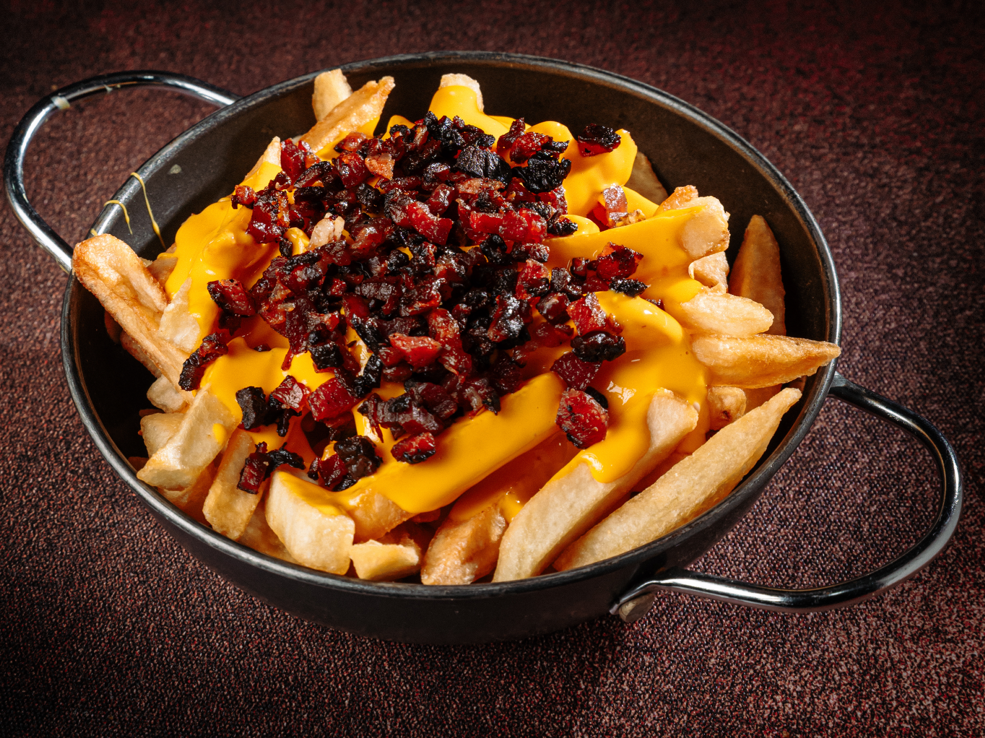Papas chedar y bacon