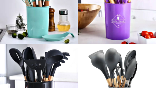 SET DE UTENSILLOS DE COCINA 12 PCS SILICONADO