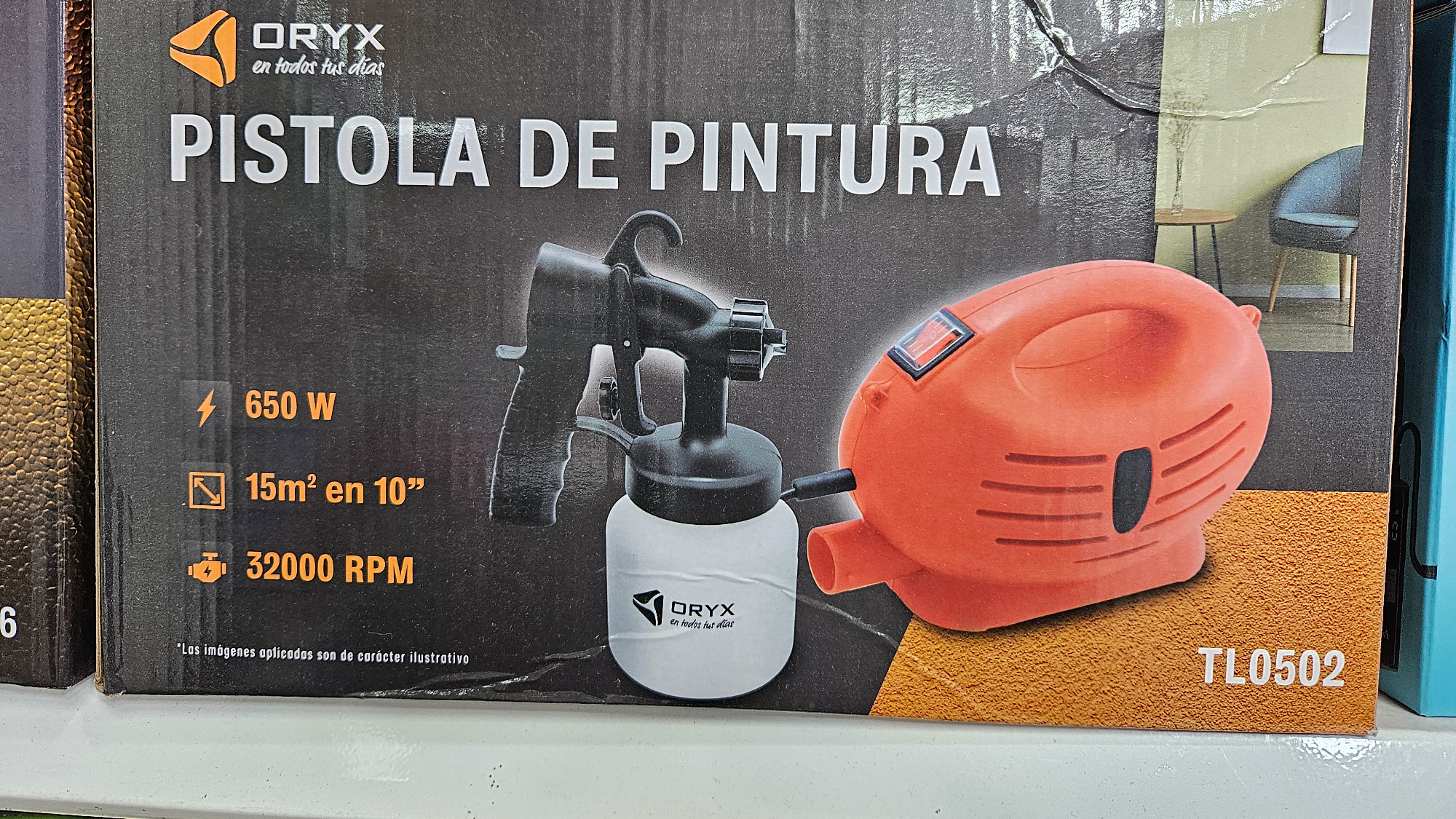 PISTOLA DE PINTURA PORTATIL ORYX