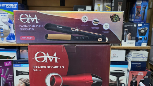 Combo plancha y secador om