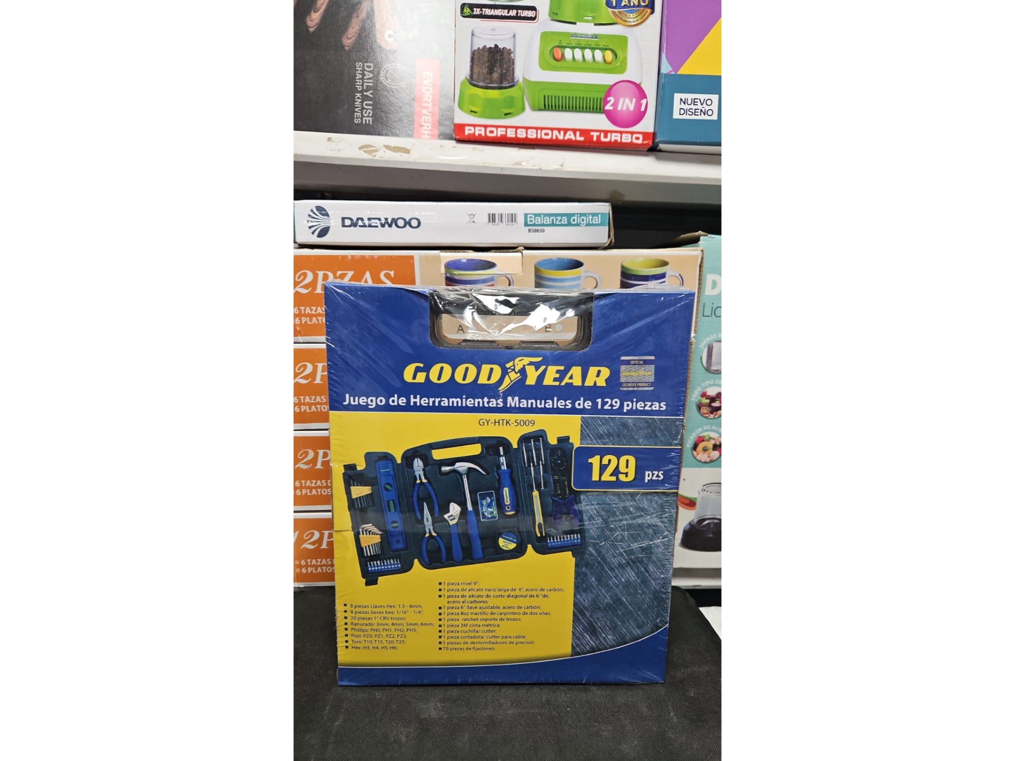 HERRAMIENTAS 129 PCS GOODYEAR