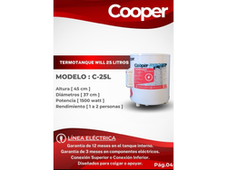 COOPER 25 LITROS