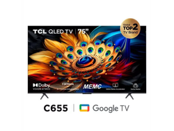 TCL QLED 75” 4k GOOGLE TV* ( Modelo 75C655a-f