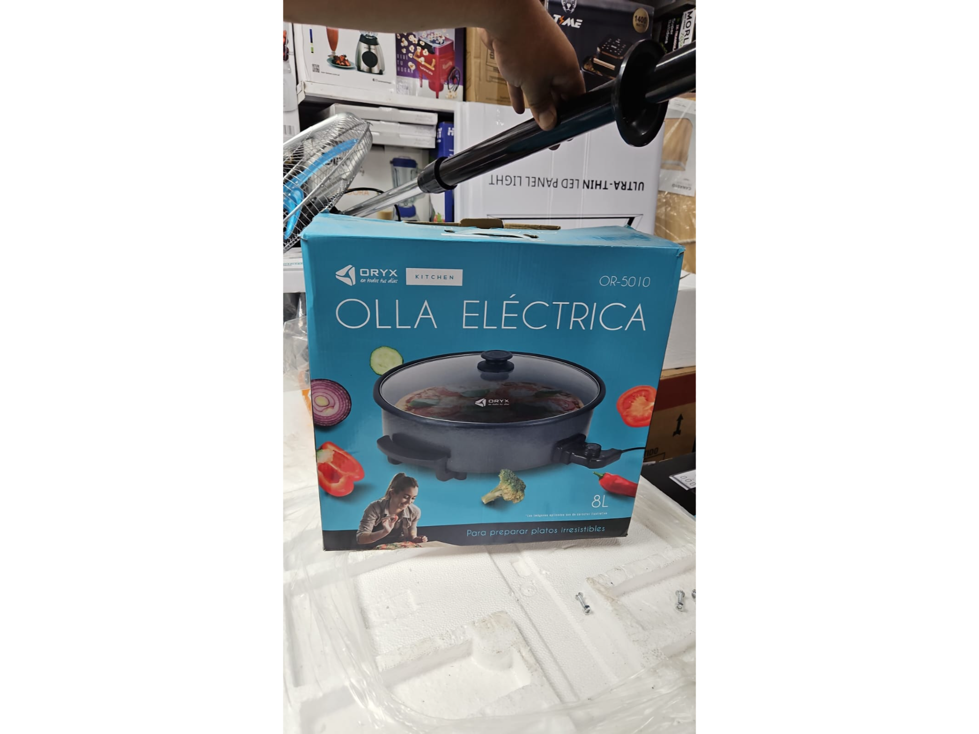 OLLA ELECTRICA ORYX REDONDA TEFLONADA