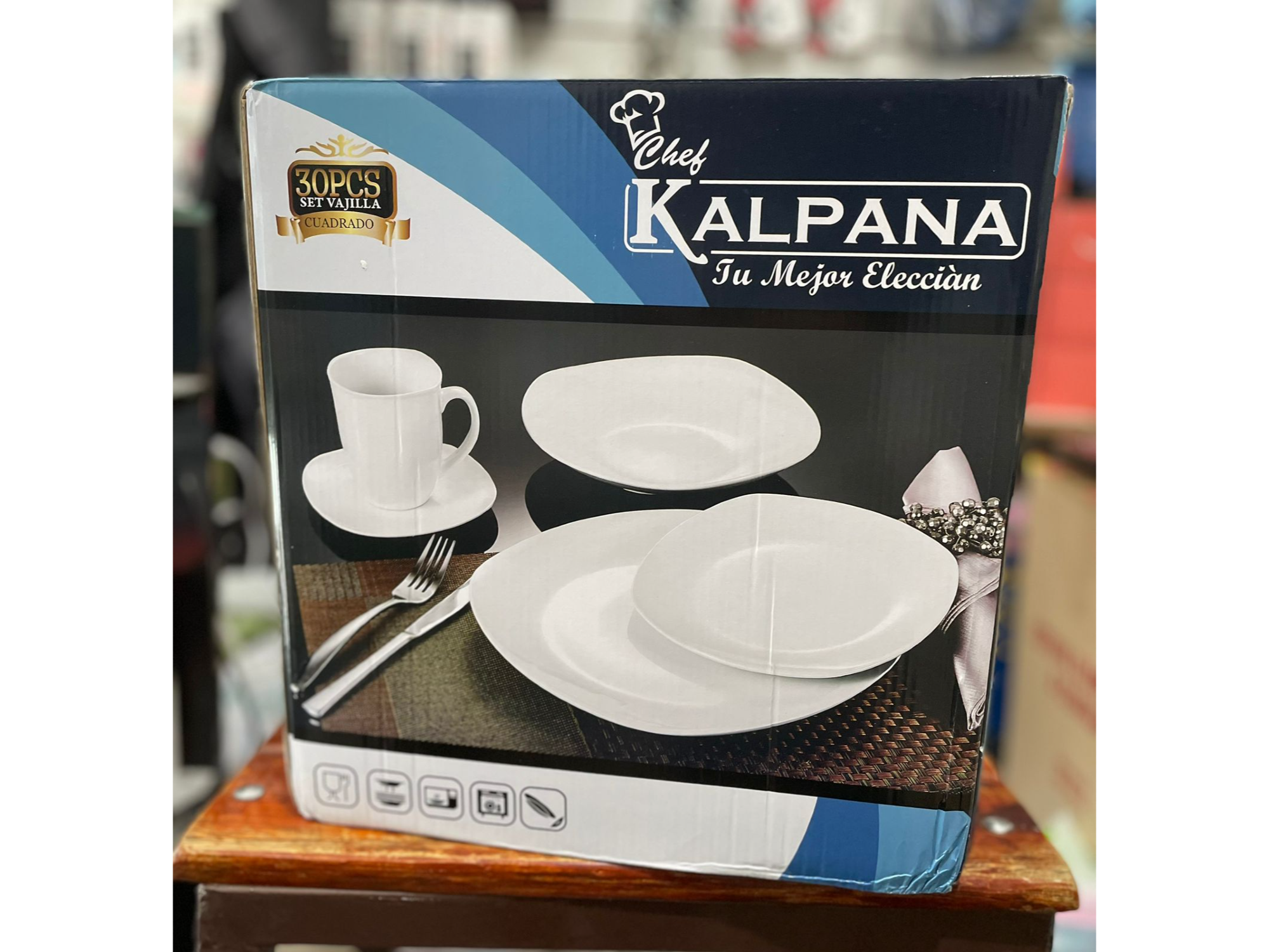 SET DE VAJILLA DE 30 PCs !! Blanco