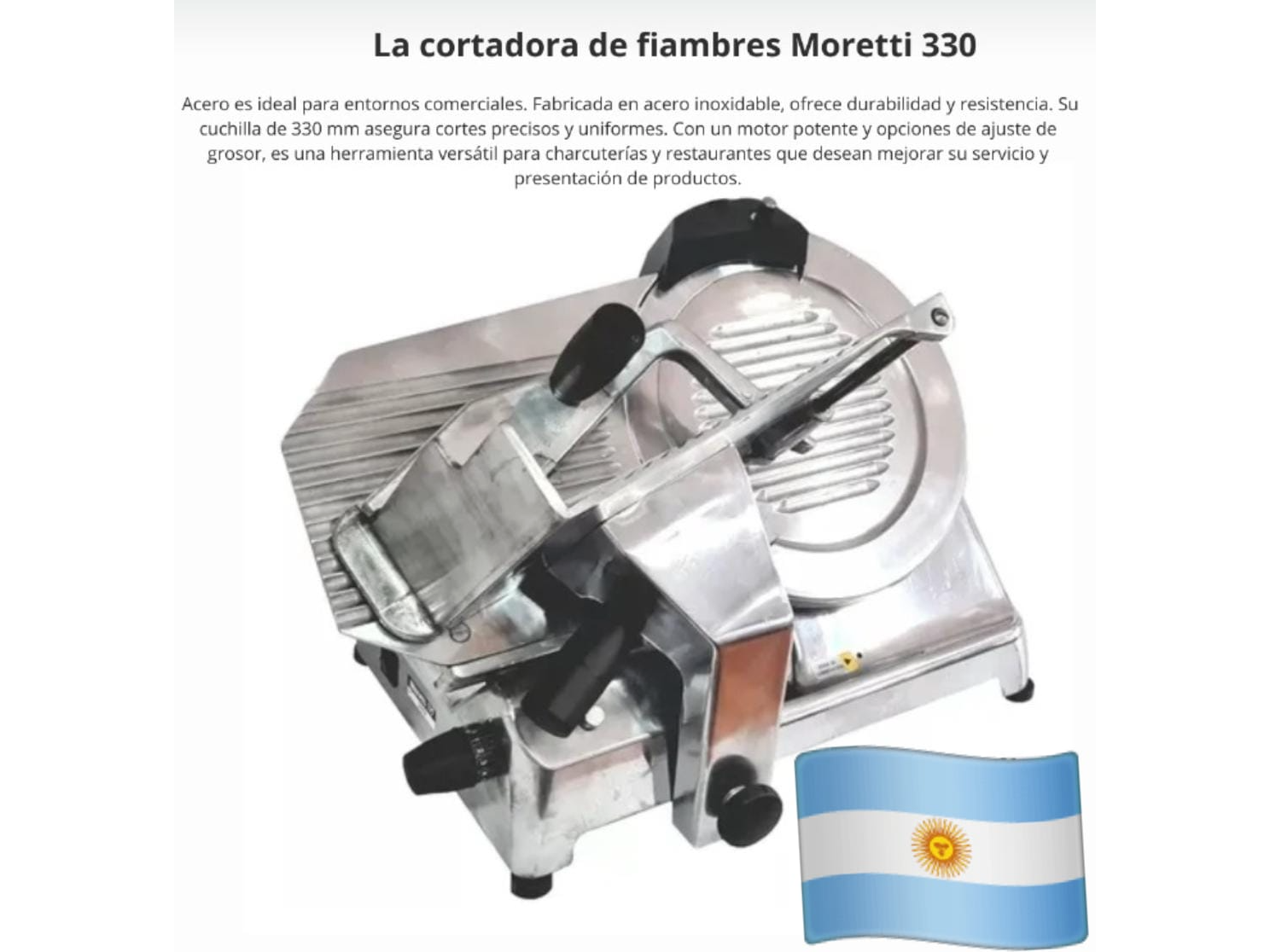 Cortadora de fiambre industrial