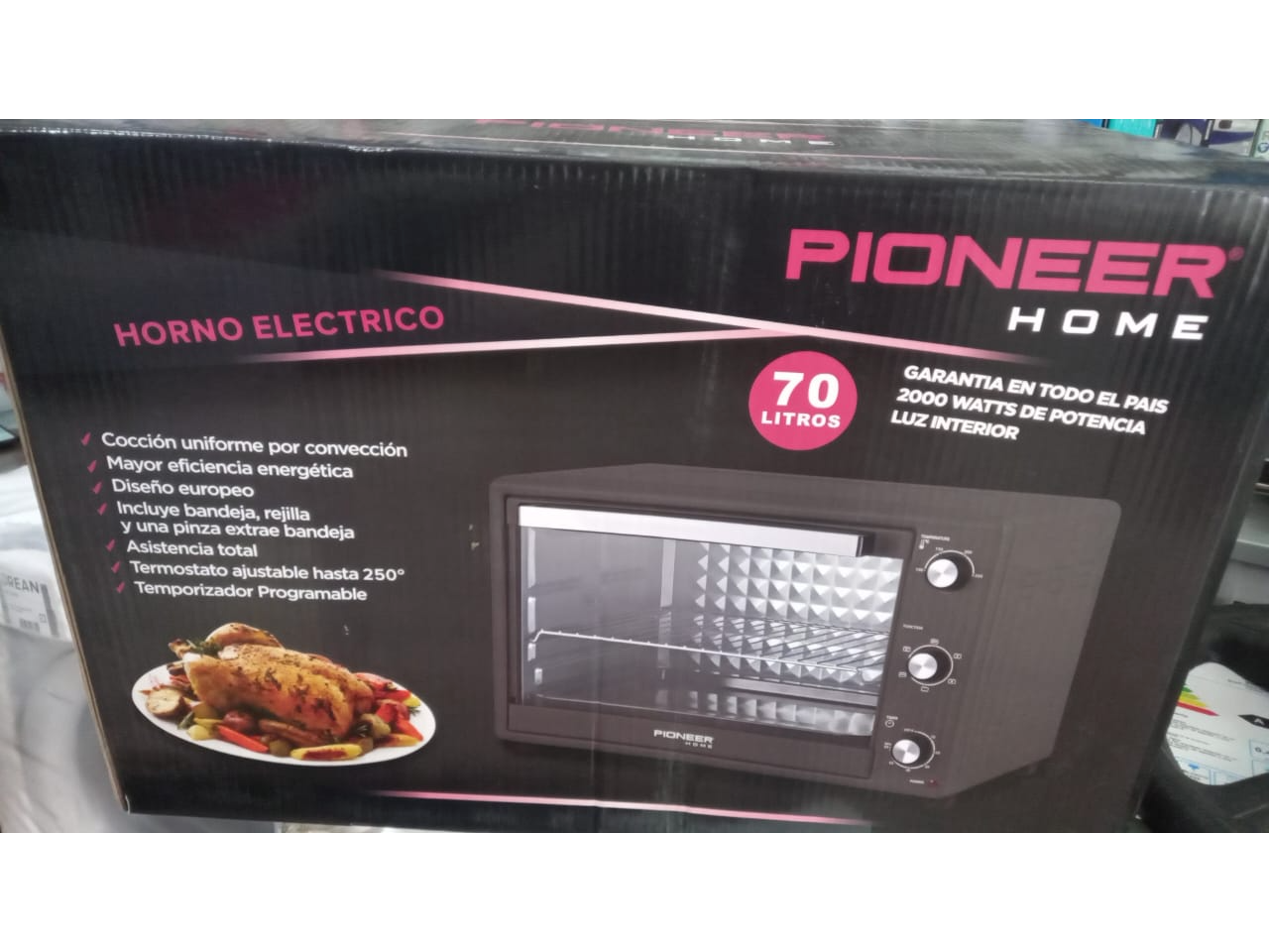 HORNO ELECTRICO PIONEER 70 LITROS