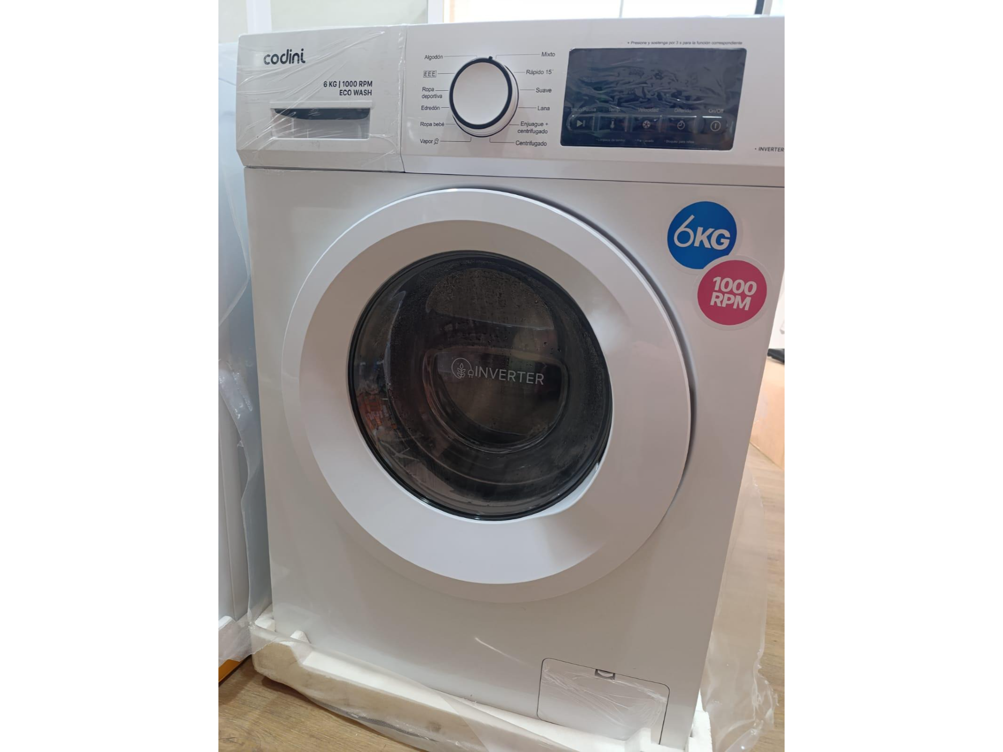 LAVARROPA AUTOMÁTICO CODINI 6 KG