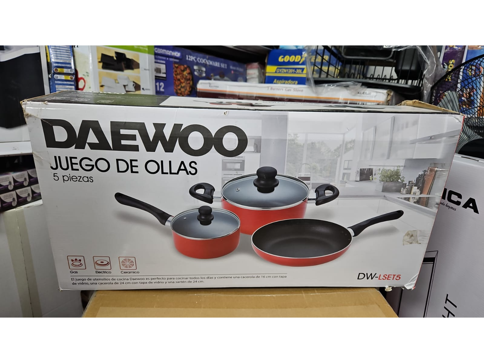 JUEGO DE OLLAS DAEWOO 5 PIEZAS