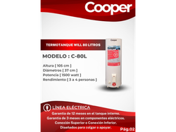 COOPER 80 LITROS