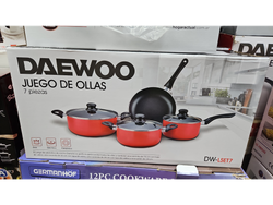 JUEGO DE OLLA DAEWOO 7 PIEZAS
