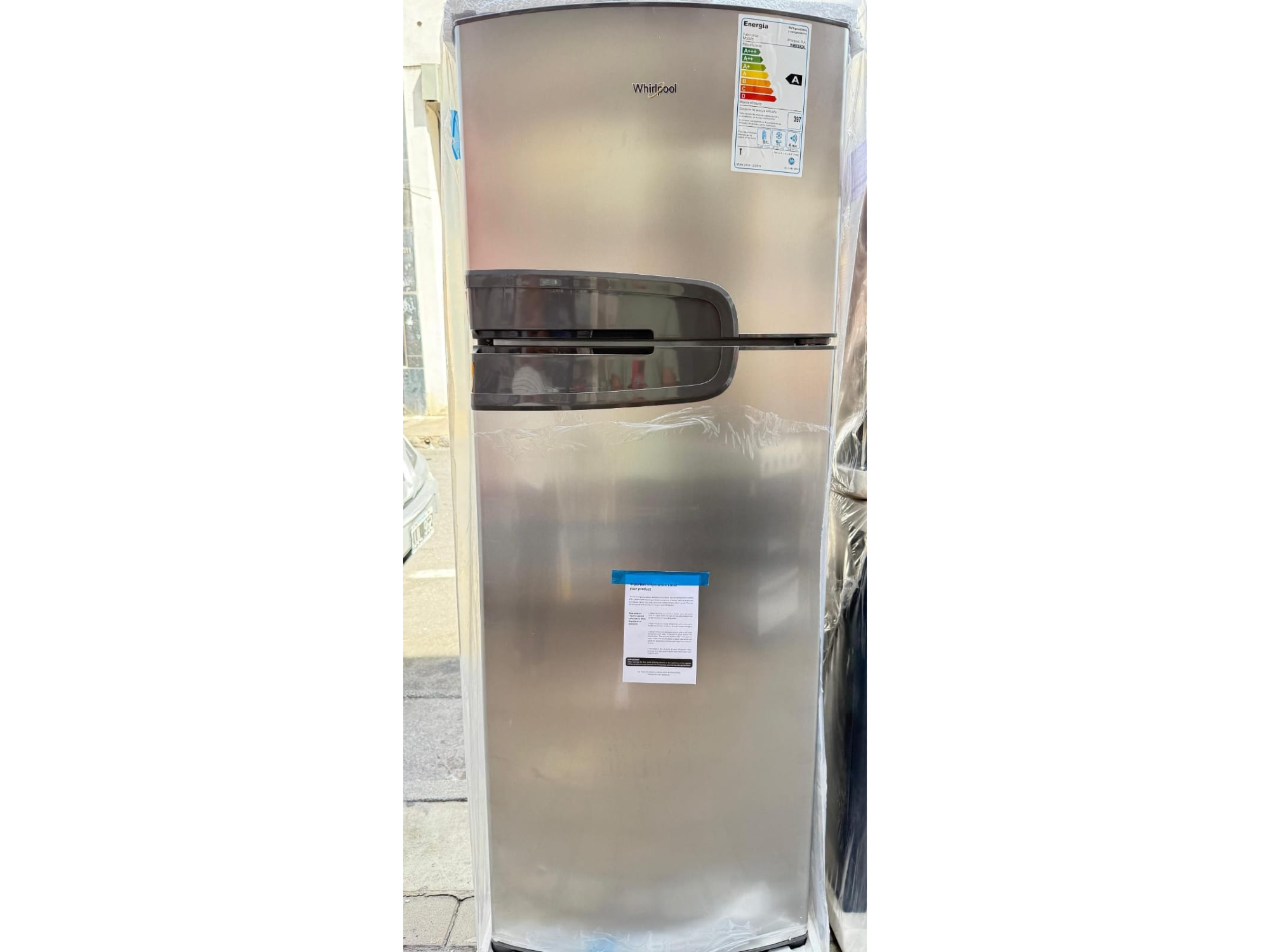 HELADERA WIRLPOOL 320 LITROS GRIS