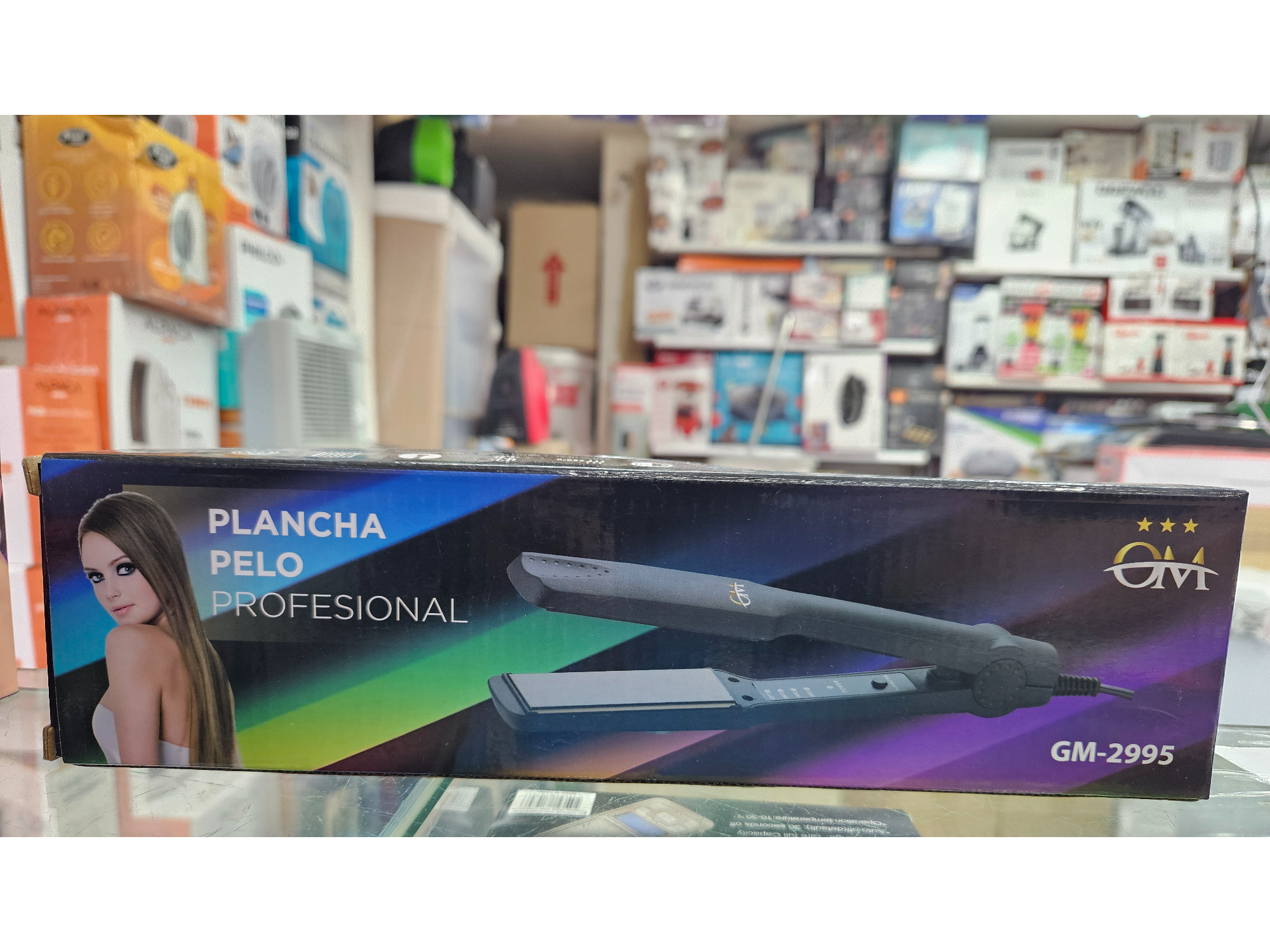 PLANCHA PELO OM CN REGULADOR DE TEMPERATURA