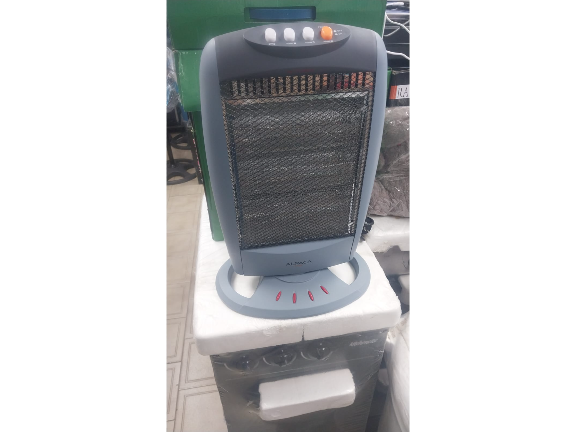 ESTUFA HALOGENA ALPACA DE 3 VELAS