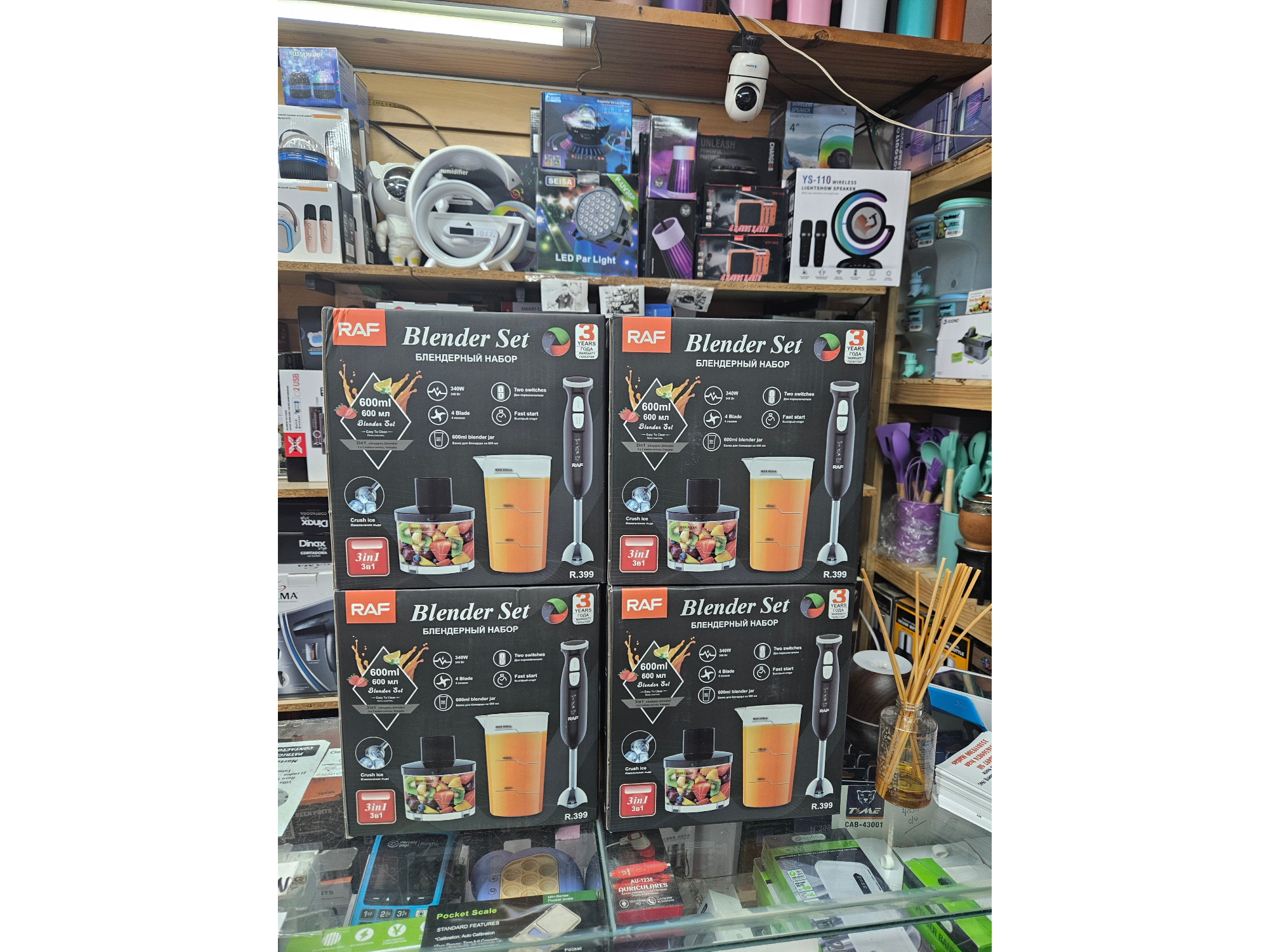 Minipimer 3 en 1 RAF DE 600W