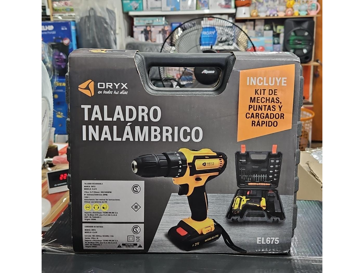 TALADRO INALAMBRICO ORYX