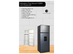 Heladera neba de 294 litros con dispenser