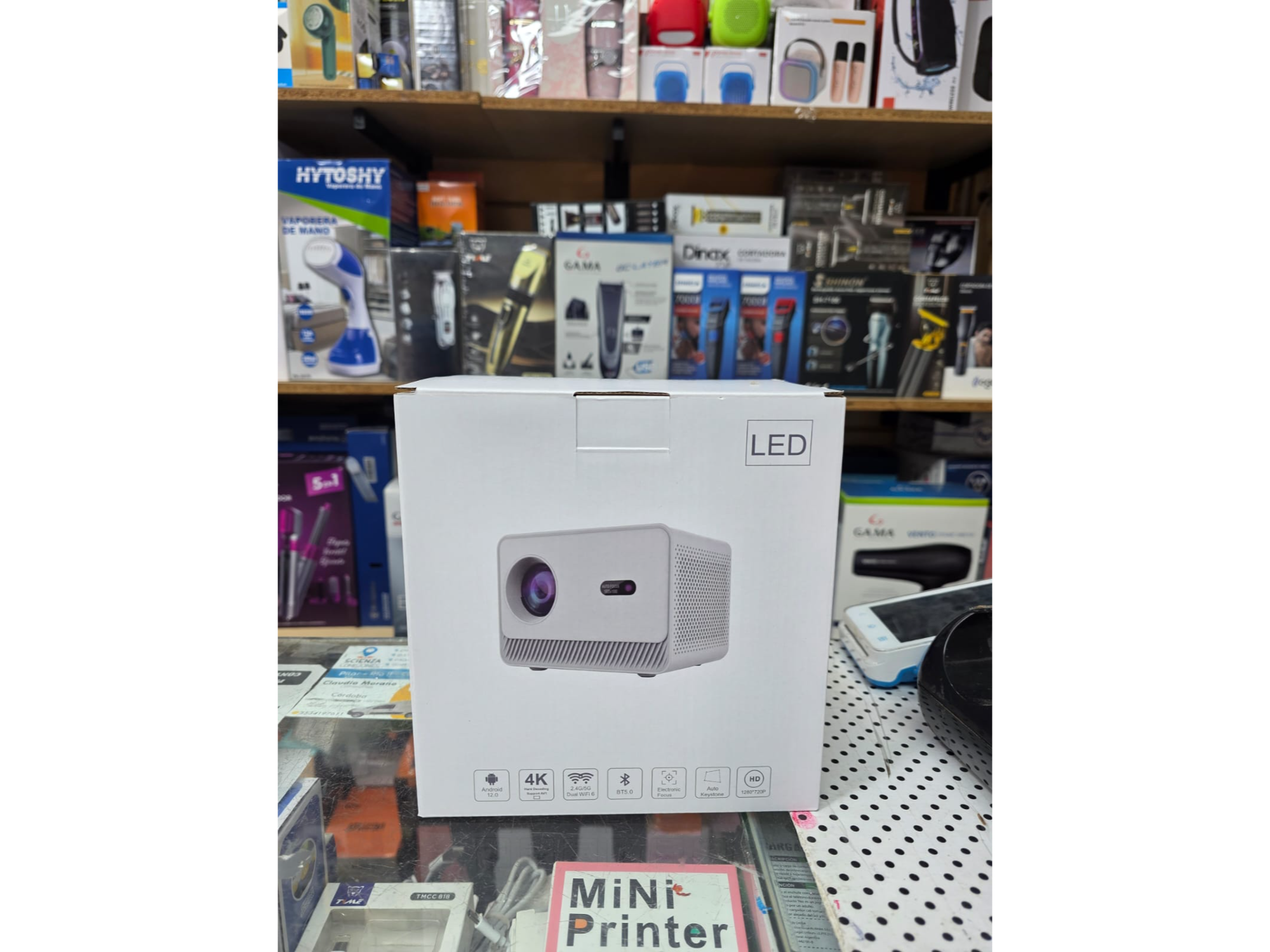 Proyector 4K con android Wifi A12