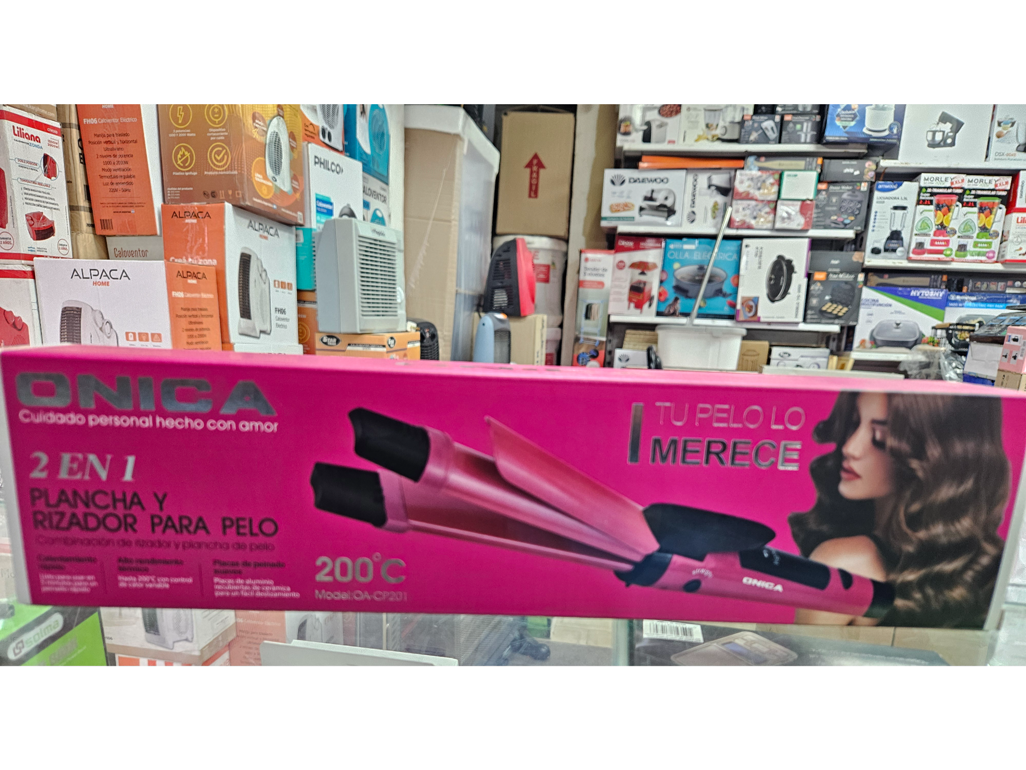 PLANCHA PELO RIZADORA 2EN1 ONICA