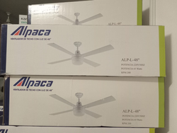 VENTILADOR ALPACA DE TECHO CON LUZ