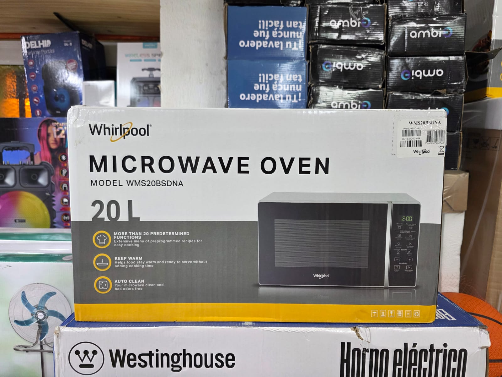 Microondas whirlpool 20 litros