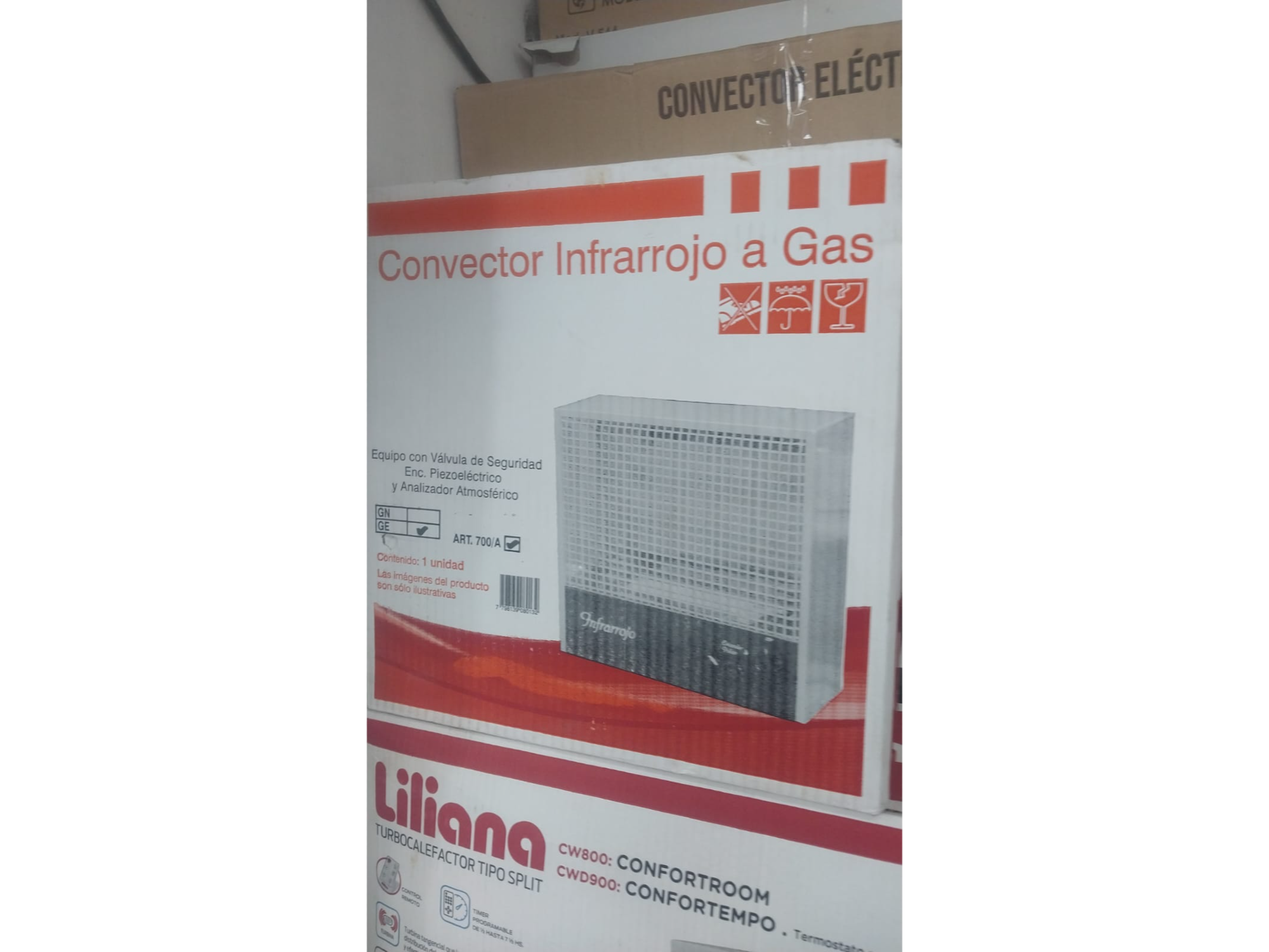 Convector (calefactor )a gas para gas envasado o gas.natural