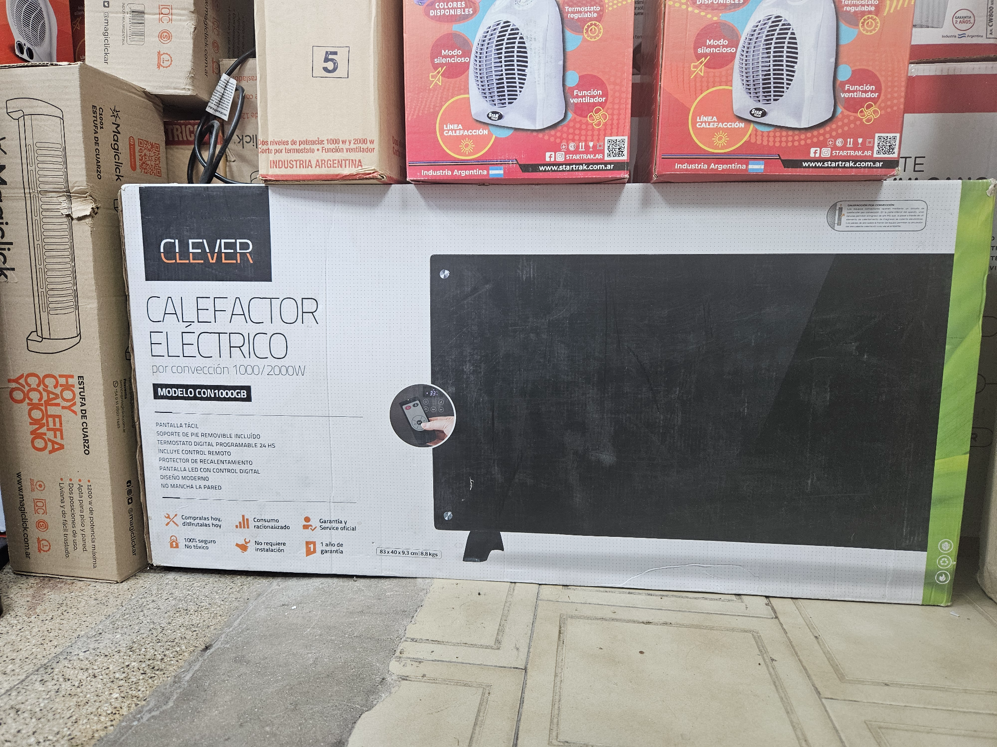 CALEFACTOR ELECTRICO CLEVER 1000GB
