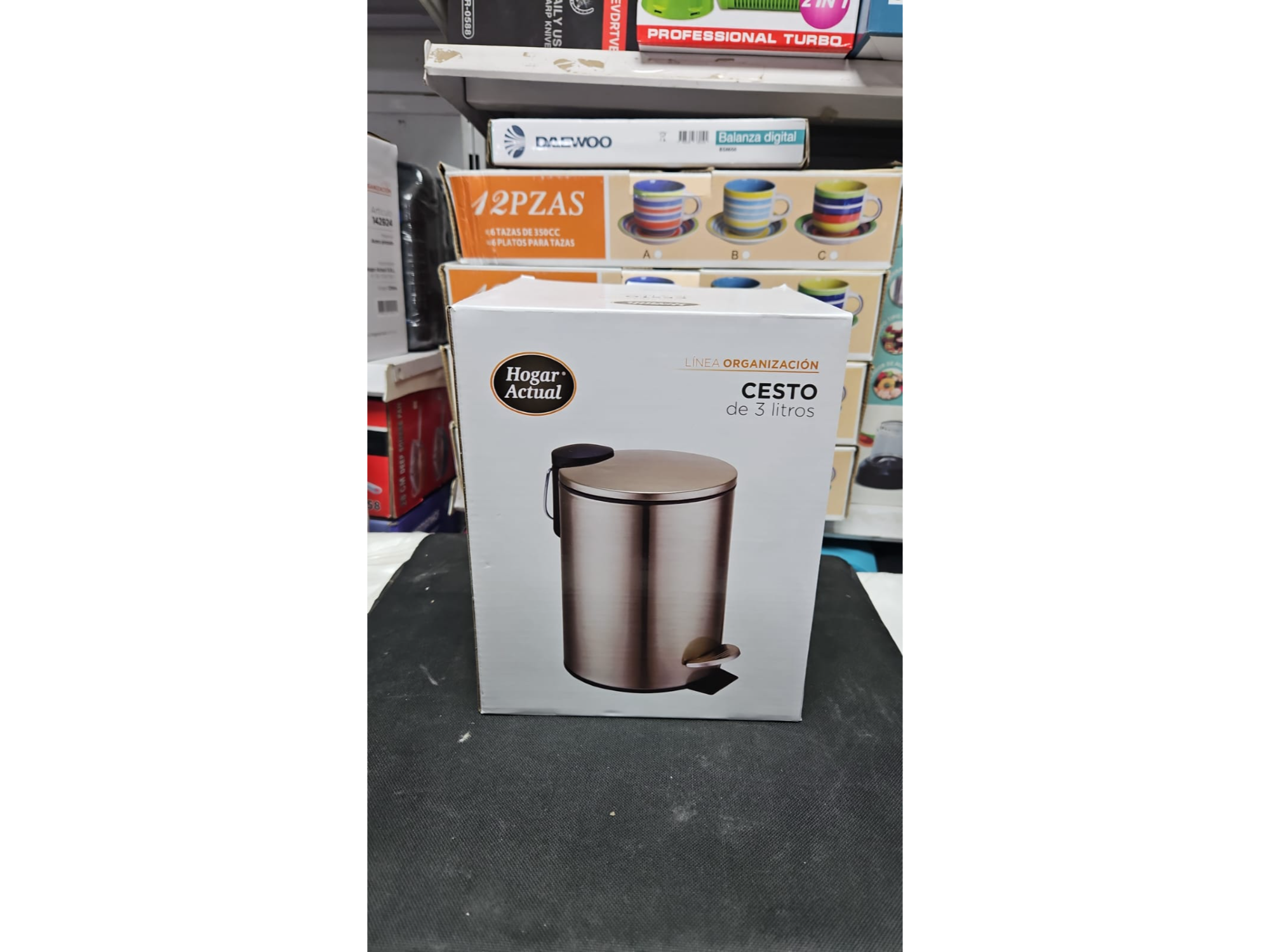 CESTO 3 LITROS COLOR BRONCE