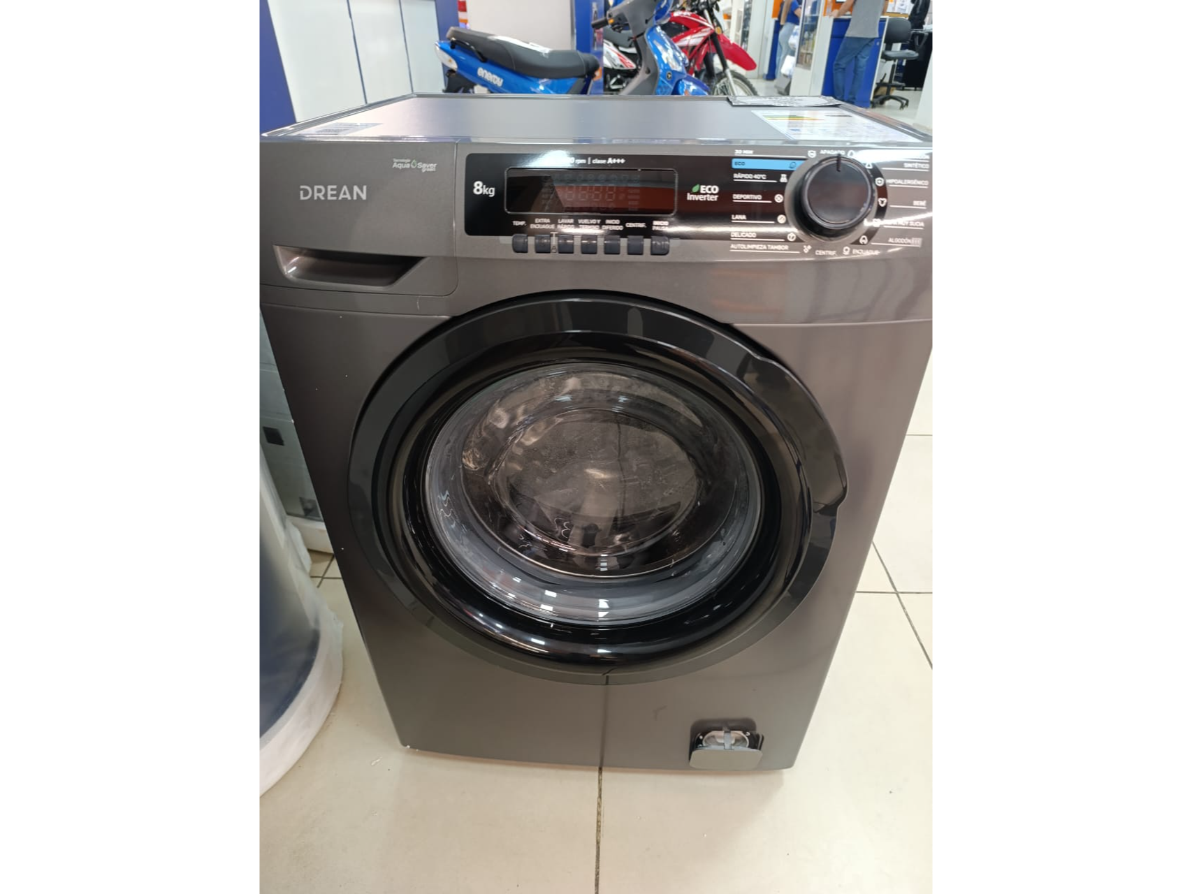 Lavarropas drean inverter de 8 kilos ..1400 rpm