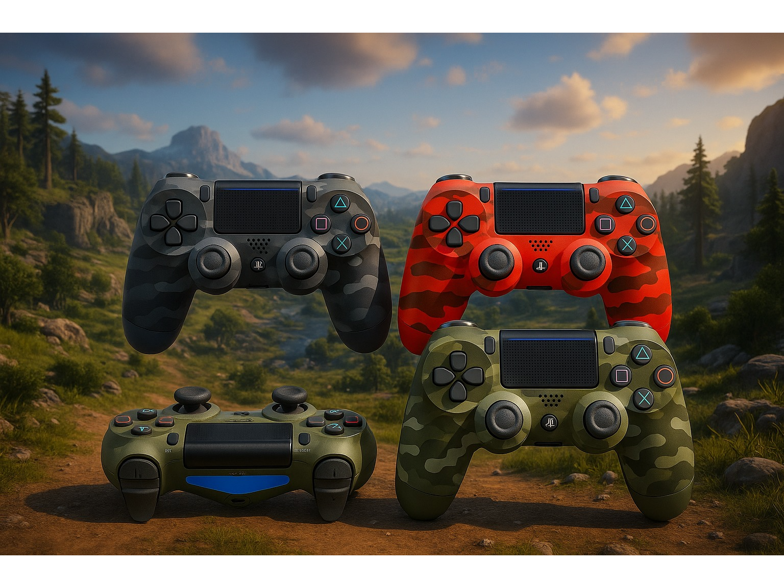 JOSTICK ps4 camuflado de oferta