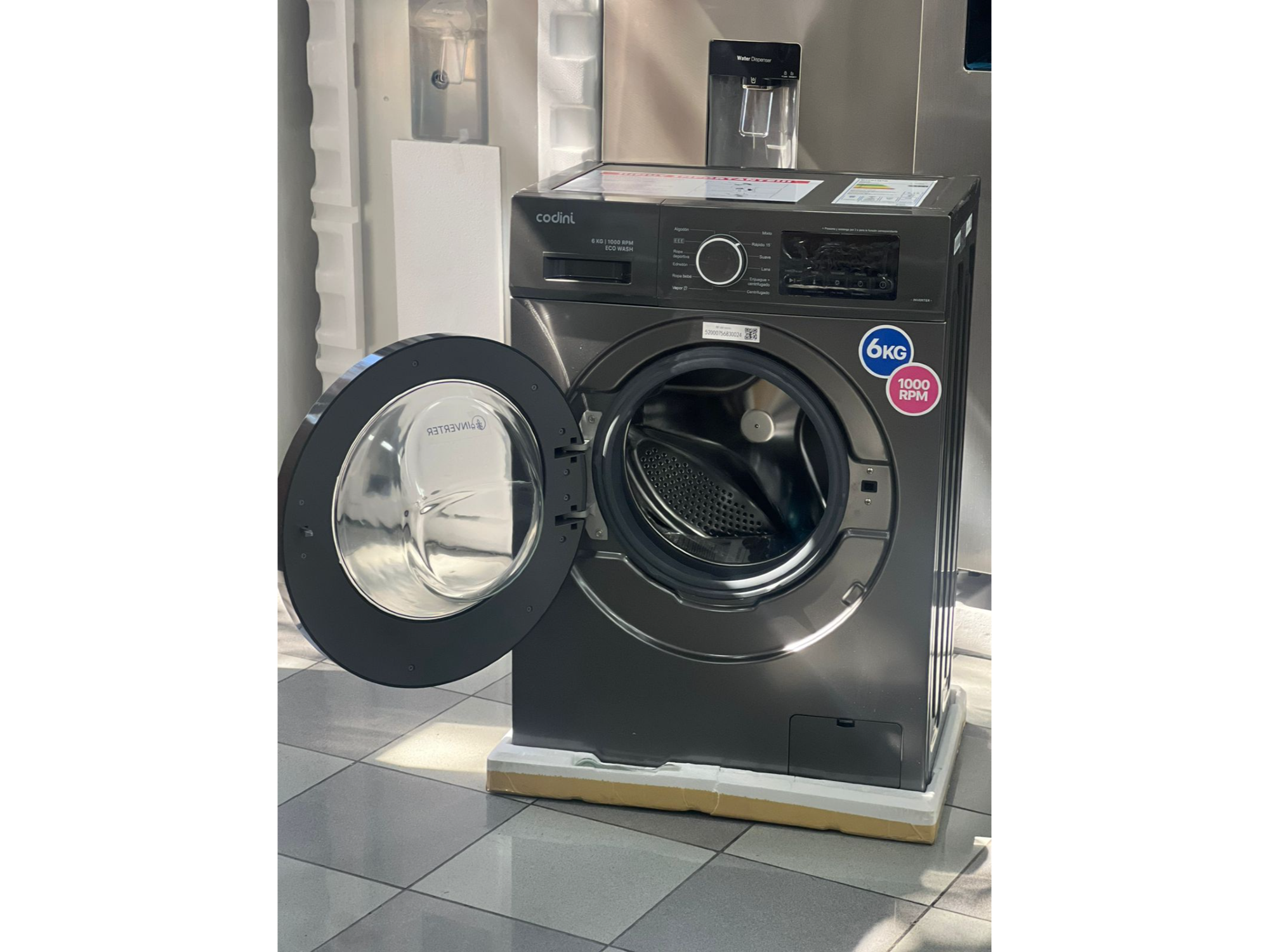 Lavarropa automático CODINI 6kg inverter