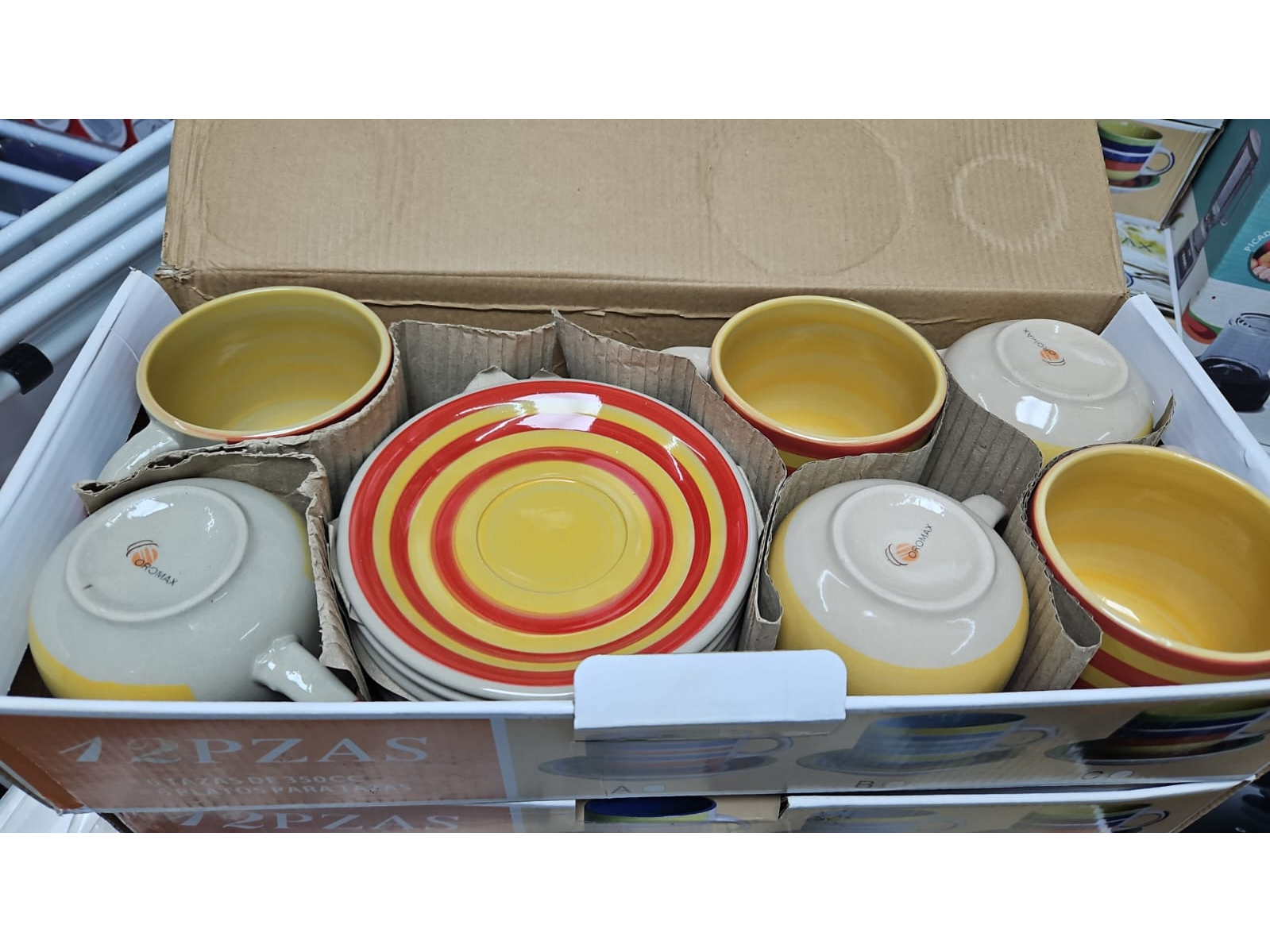 JUEGO DE TAZS Y PLATOS X 12 PCS