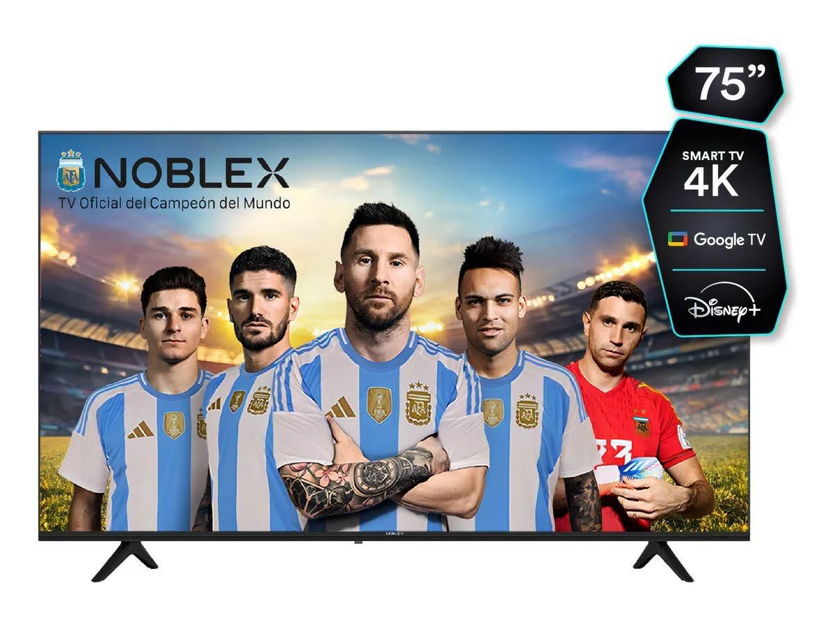 Smart de 75 noblex 4k... Google tv