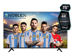 Smart de 75 noblex 4k... Google tv