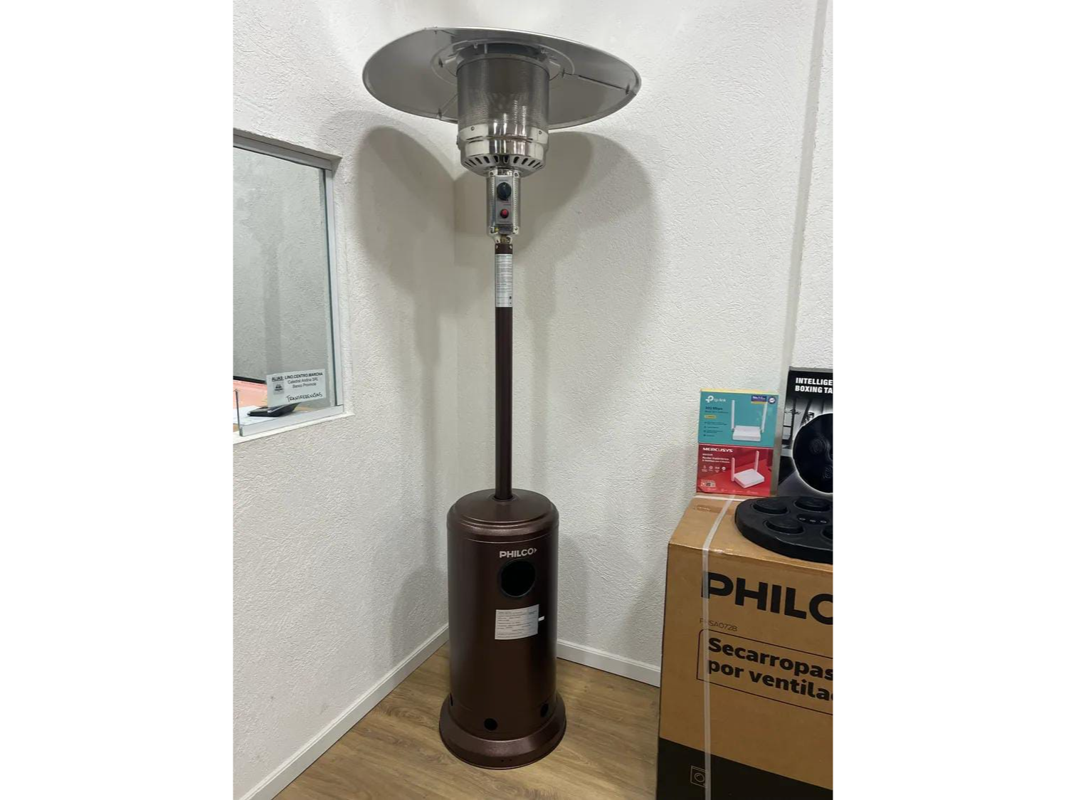 🔥 *Estufa Calefactor Exterior PHILCO*   ♨️Gas Envasado ♨️Control de temperatura ♨️ Manguera de conexión a la garrafa ♨️ Válvula de seguridad