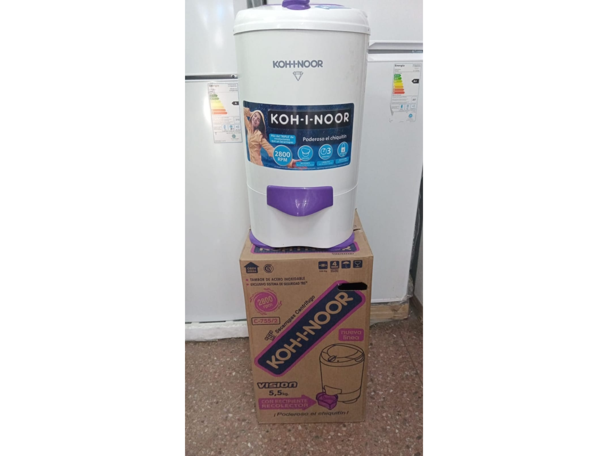 SECARROPAS KOH-I-NNOOR 5.5 kilos  2.800 rpm