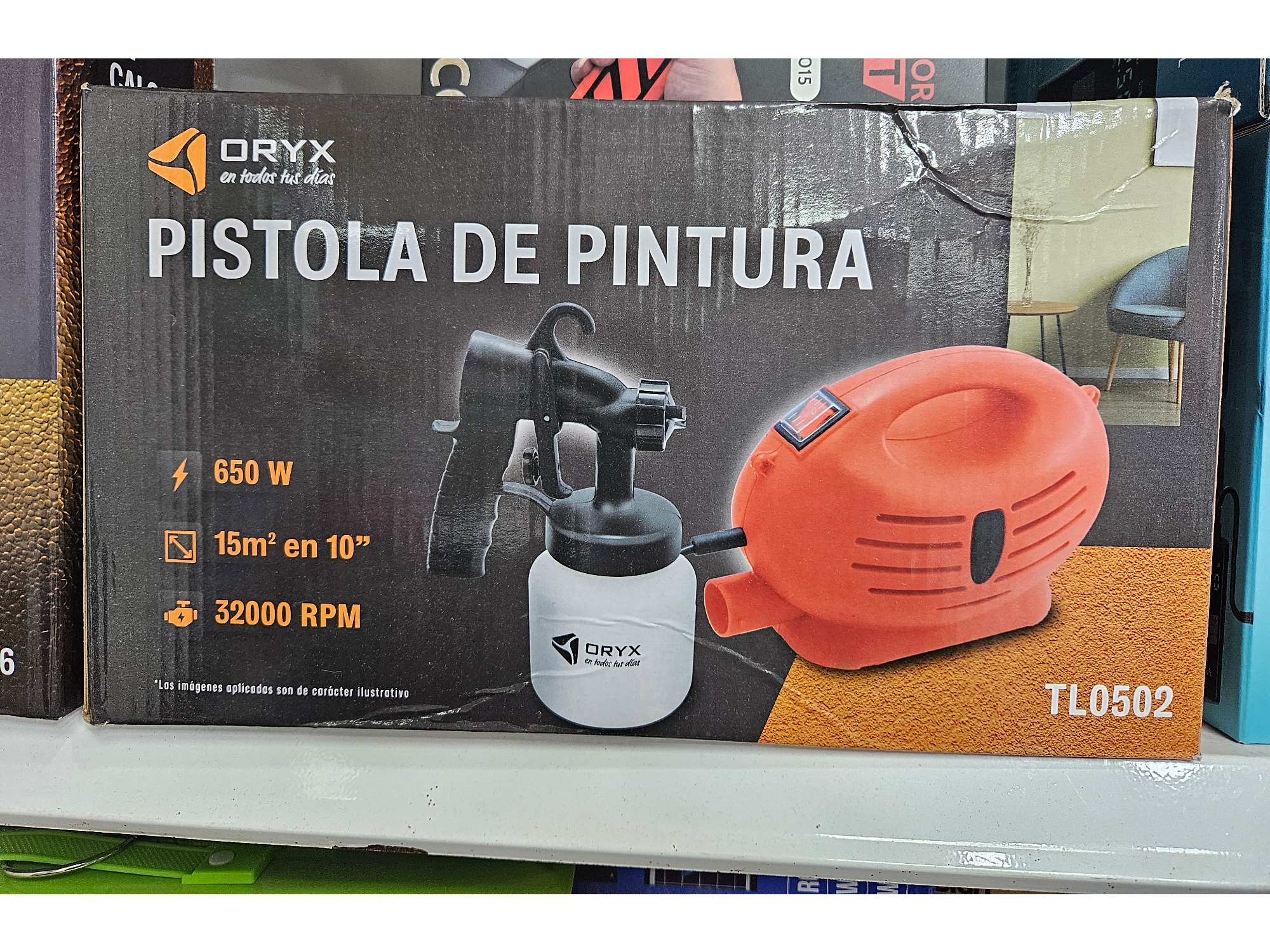 PISTOLA DE PINTURA PORTATIL ORYX