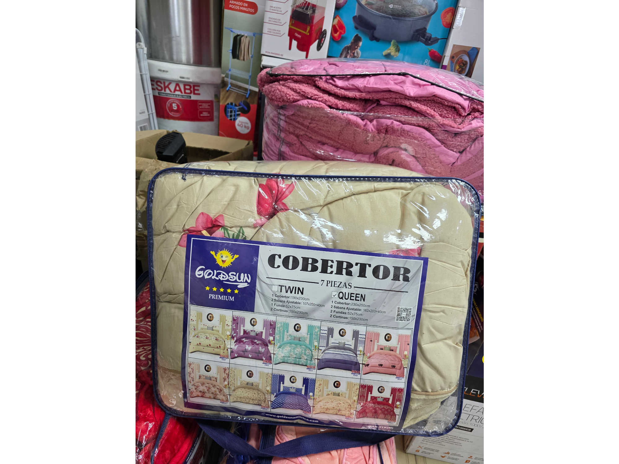 Acolchados con corderito 7 piezas