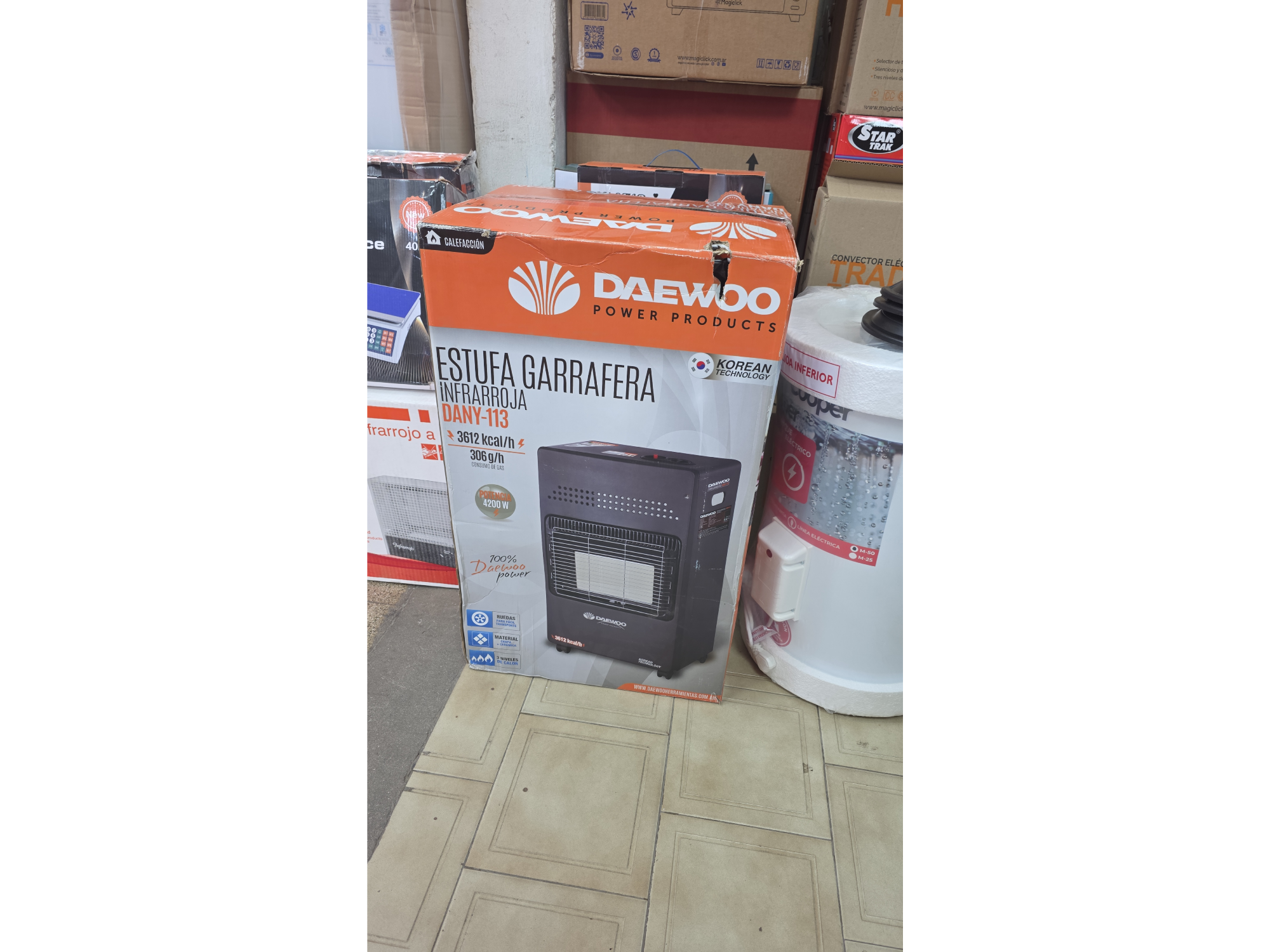 ESTUFA GARRAFERA DAEWOO