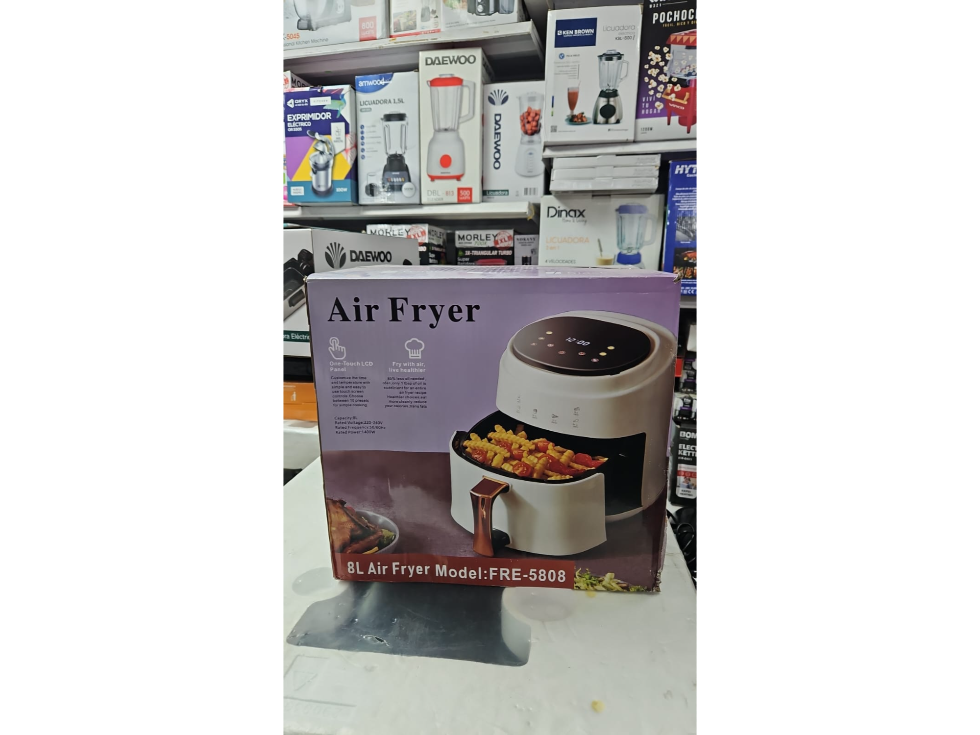 Freidora de aire 8 litros.