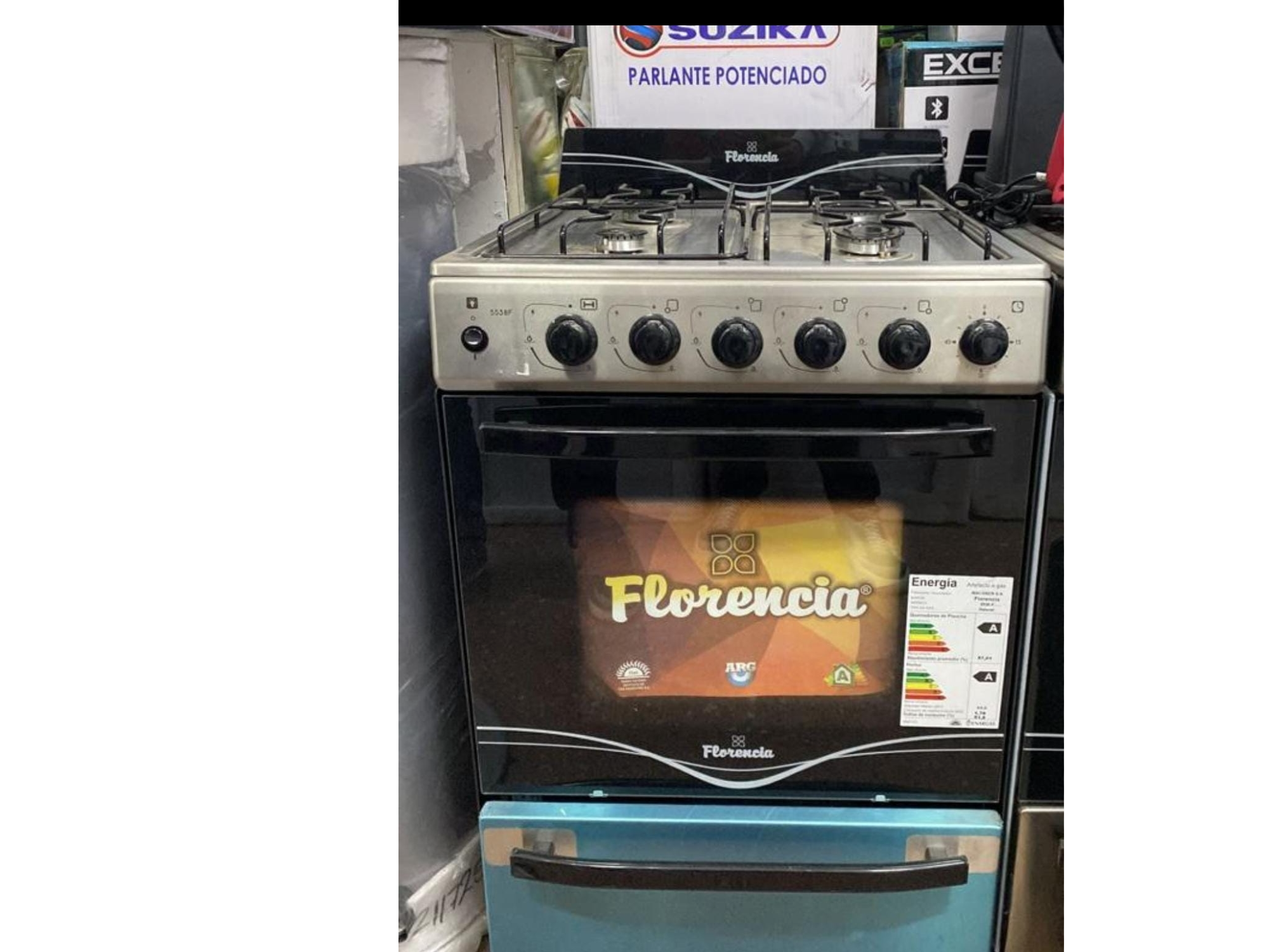 COCINA FLORENCIA DE ACERO CON ENCENDIDO