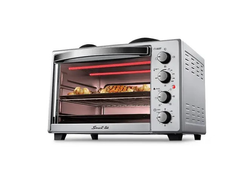 Hornito eléctrico Smart-Tek EO-450A con anafe 45 lt negro