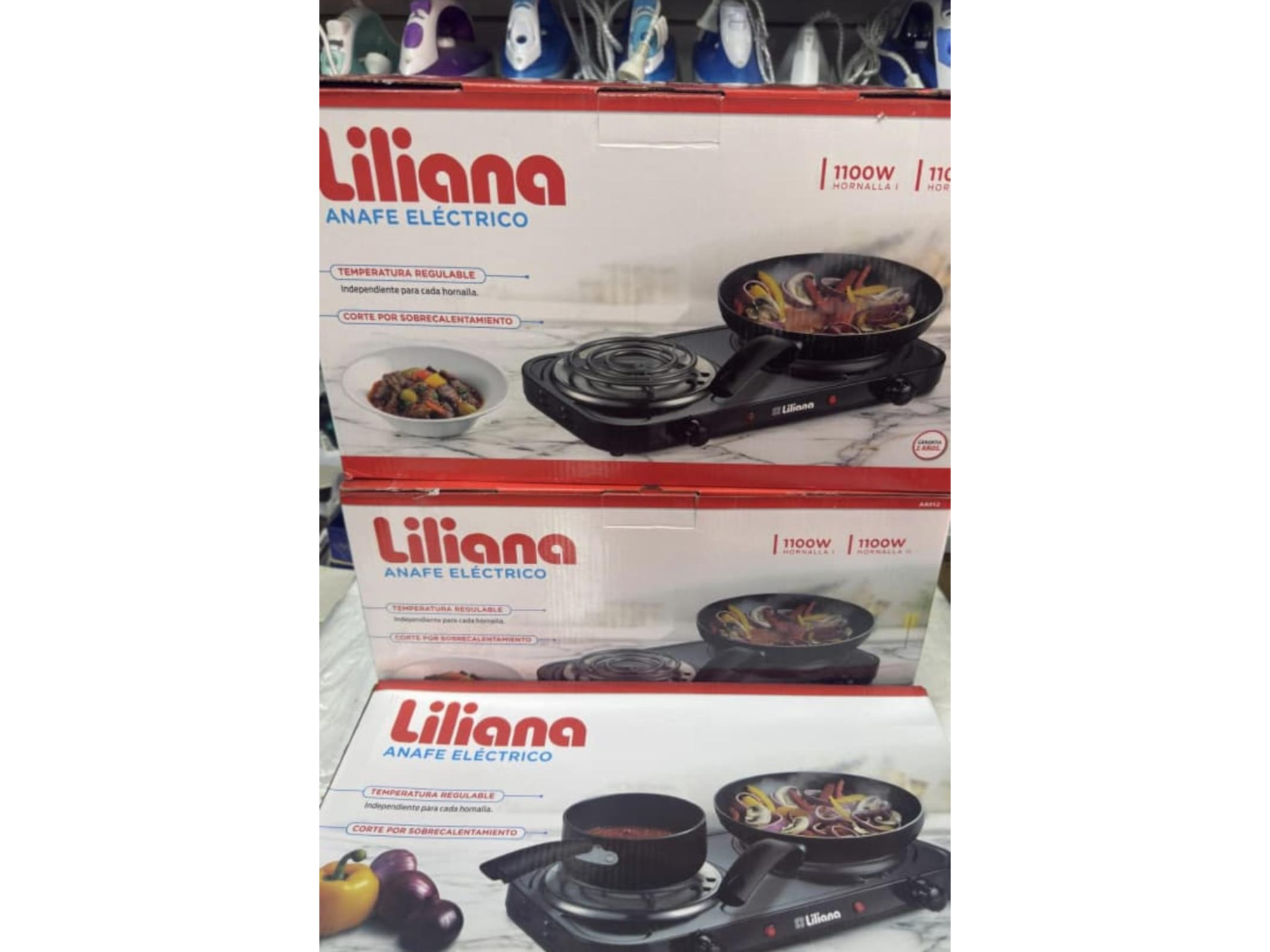 Anafe liliana de 2 hornallas