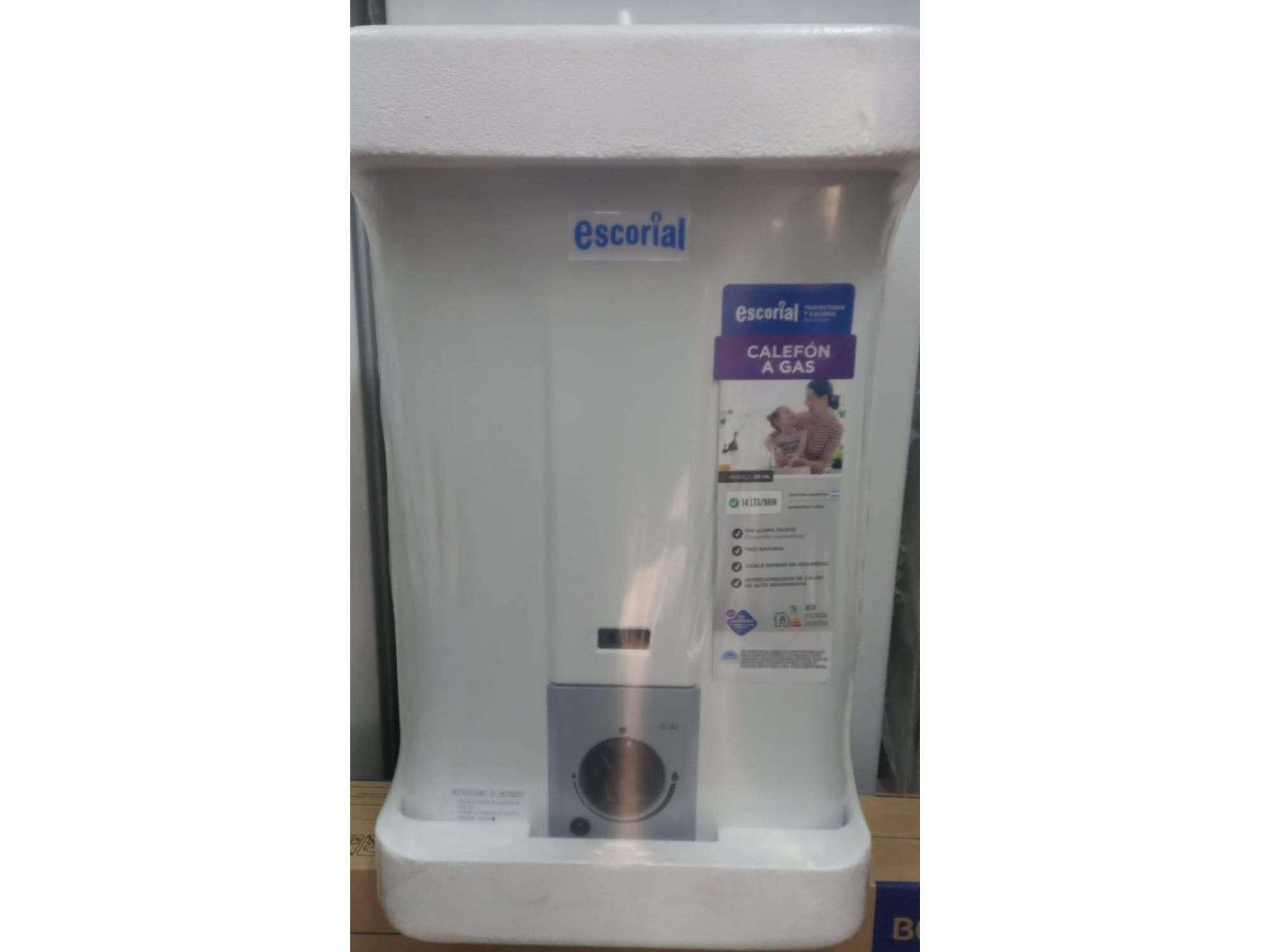 Calefon a gas de 14 litros ESCORIAL