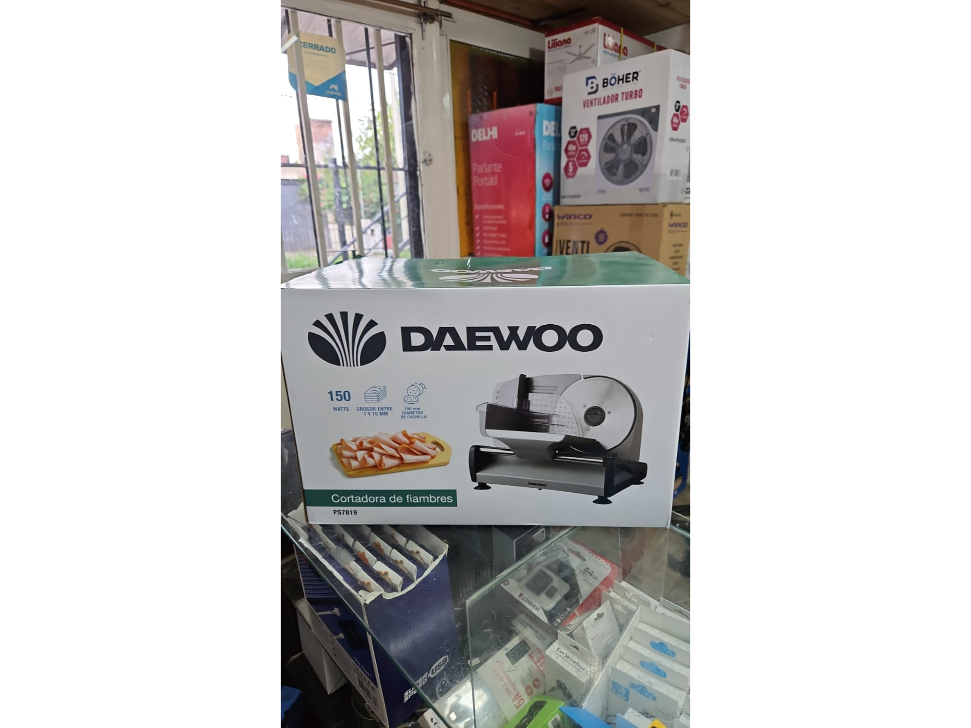 CORTADORA DE FIAMBRE FAMILIAR DAEWOO