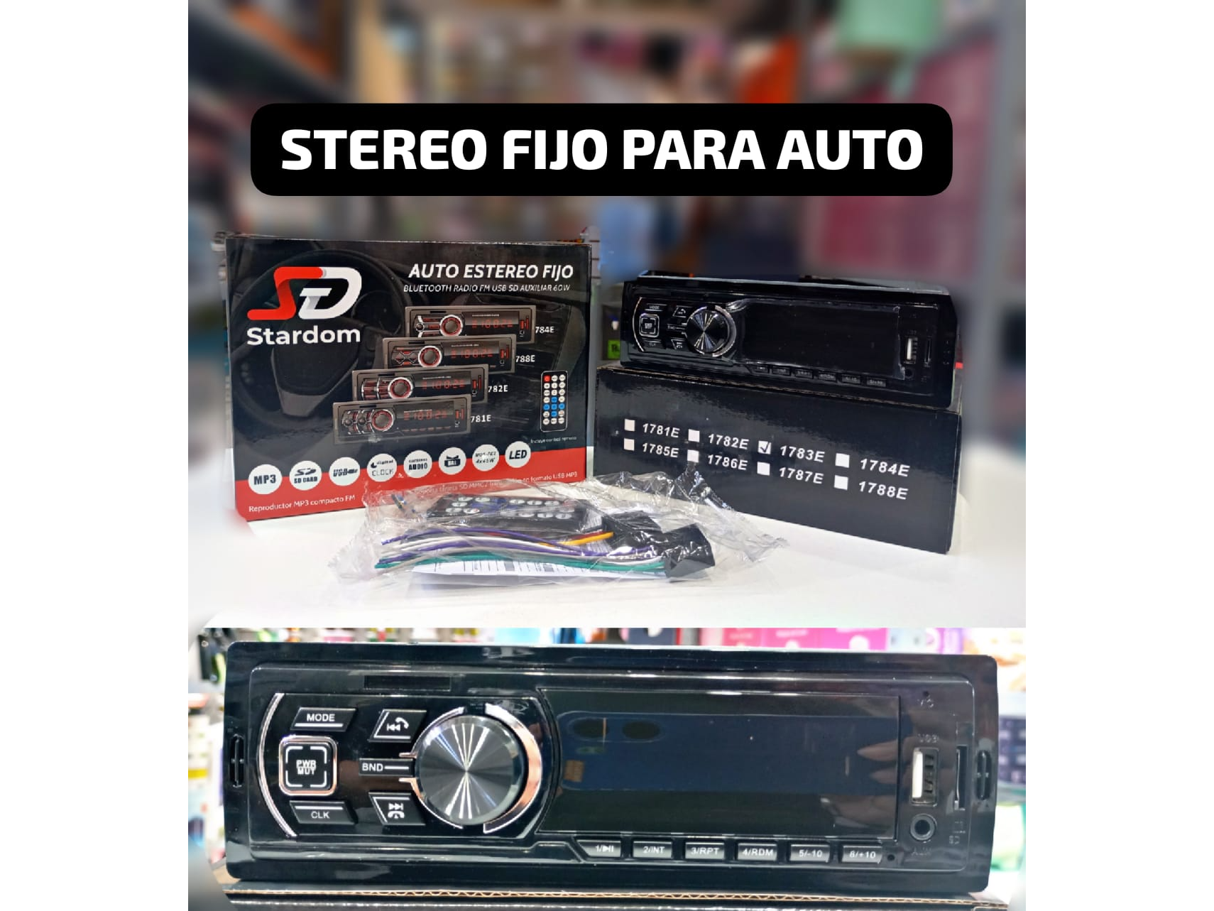 STEREO BLUETOOTH FRENTE FIJO