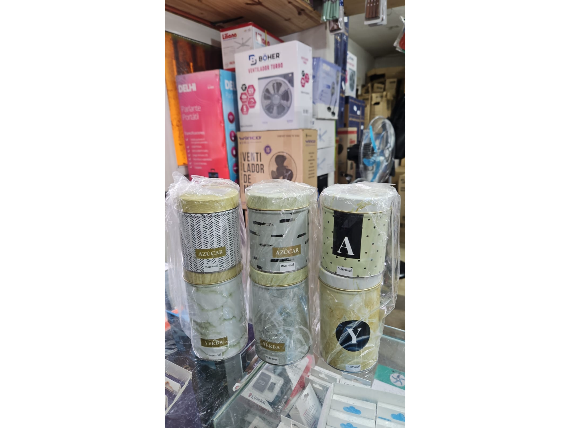 LATAS YERBERA Y AZUCARERA ESTAMPADAS