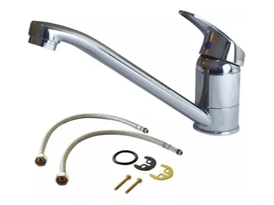 MONOCOMANDO BAJO COCINA CROMADO