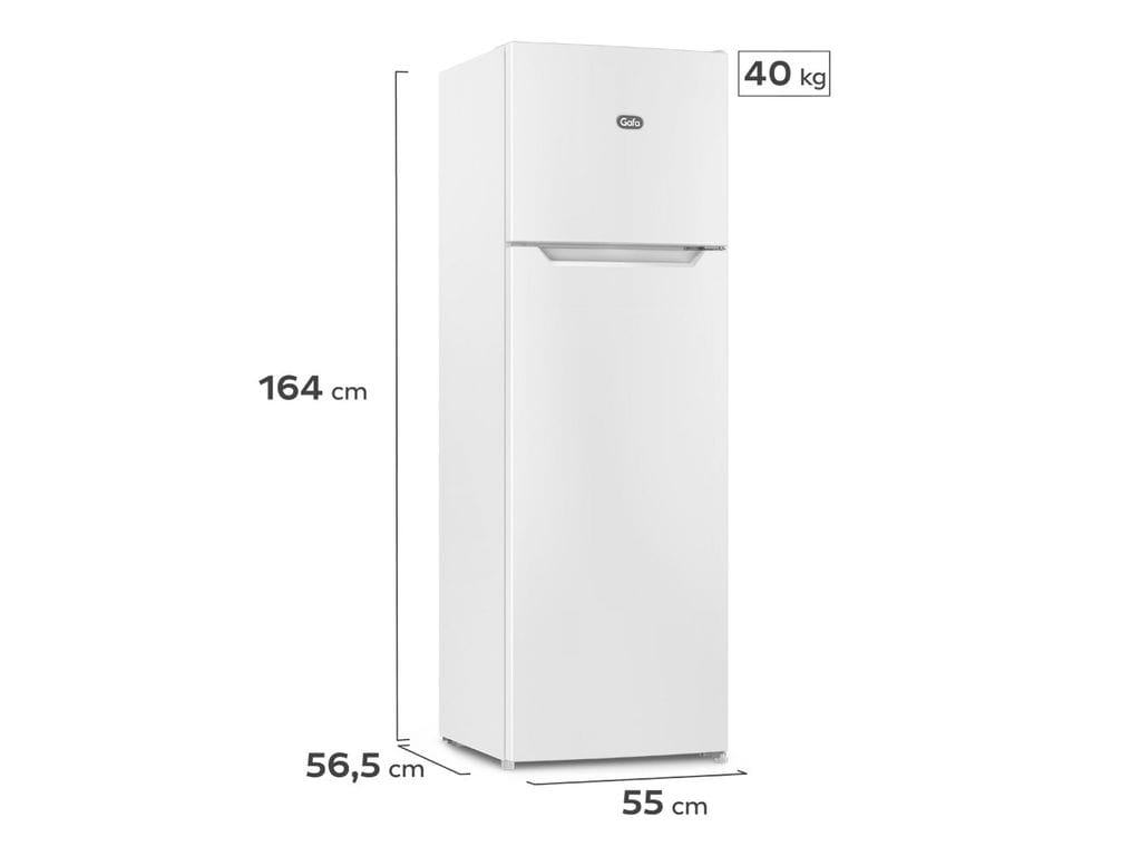 Heladera con freezer Gafa 252lt blanca